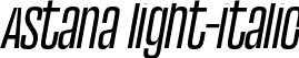 Astana light-italic font - Astana light-italic.otf