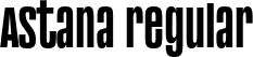 Astana regular font - Astana regular.otf