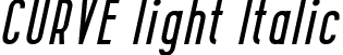 CURVE light Italic font - CurveLightItalic-dY2E.ttf