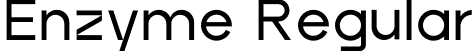 Enzyme Regular font - Enzyme.otf