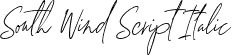 South Wind Script Italic font - South Wind Script Italic.otf