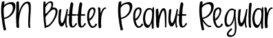 PN Butter Peanut Regular font - Butter Peanut.otf