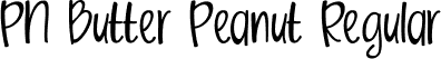 PN Butter Peanut Regular font - Butter Peanut.ttf