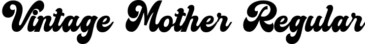 Vintage Mother Regular font - Vintage-Mother-Font-by-Keithzo.otf