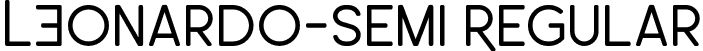 LEonardo-Semi Regular font - LEonardo-Semi.otf