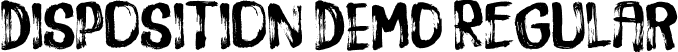 Disposition DEMO Regular font - disposition DEMO.otf