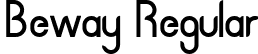 Beway Regular font - Beway.otf