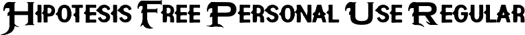 Hipotesis Free Personal Use Regular font - HipotesiS.ttf