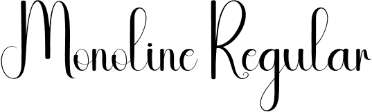 Monoline Regular font - Monoline.otf