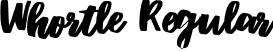 Whortle Regular font - Whortle Demo.ttf