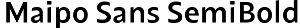 Maipo Sans SemiBold font - maiposans-semibold.otf