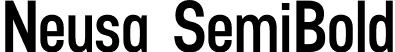 Neusa SemiBold font - Neusa SemiBold.otf