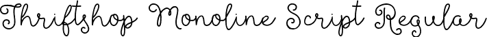 Thriftshop Monoline Script Regular font - ThriftshopMonolineScript-Regular.otf