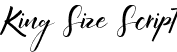 King Size Script font - KingSize-Script.ttf