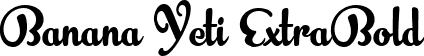 Banana Yeti ExtraBold font - BananaYeti-Extrabold Trial.ttf