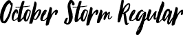 October Storm Regular font - OctoberStorm.ttf