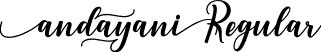 andayani Regular font - andayani.ttf