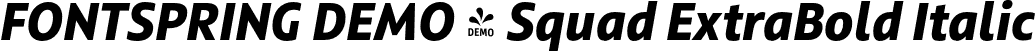 FONTSPRING DEMO - Squad ExtraBold Italic font - Fontspring-DEMO-squad-extrabolditalic.otf