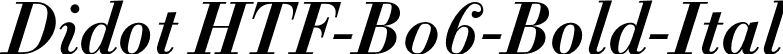 Didot HTF-B06-Bold-Ital font - Didot HTF B06 Bold Italic.otf