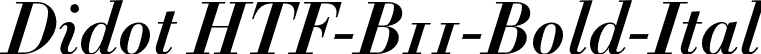 Didot HTF-B11-Bold-Ital font - Didot HTF B11 Bold Italic.otf