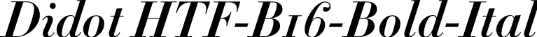 Didot HTF-B16-Bold-Ital font - Didot HTF B16 Bold Italic.otf