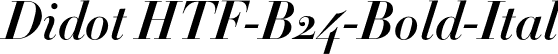 Didot HTF-B24-Bold-Ital font - Didot HTF B24 Bold Italic.otf