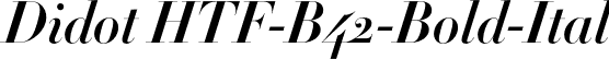 Didot HTF-B42-Bold-Ital font - Didot HTF B42 Bold Italic.otf