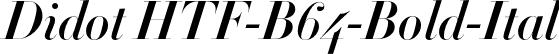 Didot HTF-B64-Bold-Ital font - Didot HTF B64 Bold Italic.otf