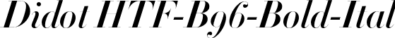 Didot HTF-B96-Bold-Ital font - Didot HTF B96 Bold Italic.otf