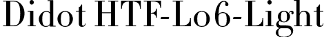 Didot HTF-L06-Light font - Didot HTF L06 Light.otf