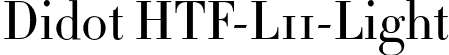 Didot HTF-L11-Light font - Didot HTF L11 Light.otf