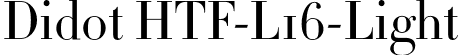 Didot HTF-L16-Light font - Didot HTF L16 Light.otf