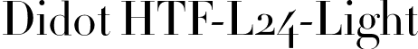 Didot HTF-L24-Light font - Didot HTF L24 Light.otf