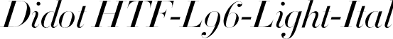 Didot HTF-L96-Light-Ital font - Didot HTF L96 Light Italic.otf