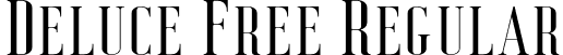 Deluce Free Regular font - Deluce.otf