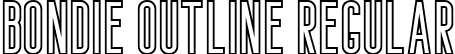 Bondie Outline Regular font - Bondie Demo Outline.ttf