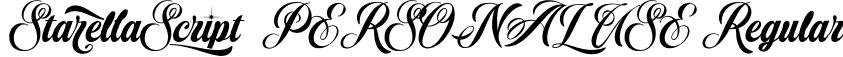 Starella Script PERSONAL USE Regular font - StarellaScript_PERSONAL_USE.ttf