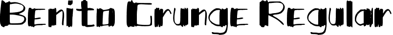 Benito Grunge Regular font - Benito Grunge.otf