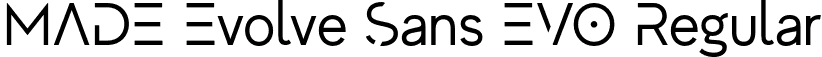 MADE Evolve Sans EVO Regular font - MADE Evolve Sans Regular EVO (PERSONAL USE).otf