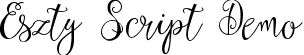 Eszty Script Demo font - EsztyDemo.ttf