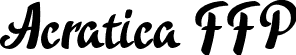 Acratica FFP font - Acratica-demo-font-FFP.otf