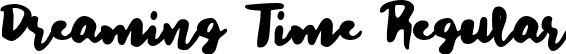 Dreaming Time Regular font - Dreaming Time.ttf