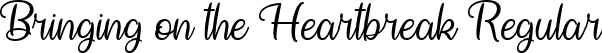 Bringing on the Heartbreak Regular font - Bringing on the Heartbreak - TTF.ttf