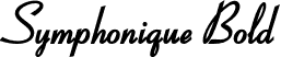 Symphonique Bold font - SymphoniqueBold.otf