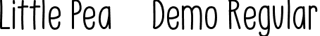 Little Pea - Demo Regular font - LittlePea-Demo-Regular.ttf