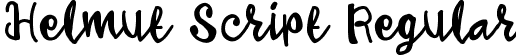 Helmut Script Regular font - HelmutScript.ttf