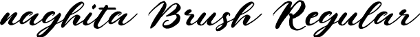 naghita Brush Regular font - naghita.ttf