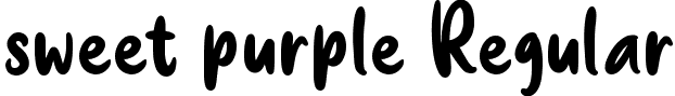 sweet purple Regular font - sweet purple.ttf