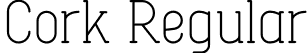 Cork Regular font - Cork.otf