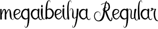 megaibeilya Regular font - megaibeilya.otf